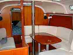 Inside the Beneteau 353